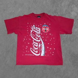 Vintage Coca Cola Shirt AOP Giant Tag XL Rare All Over Print